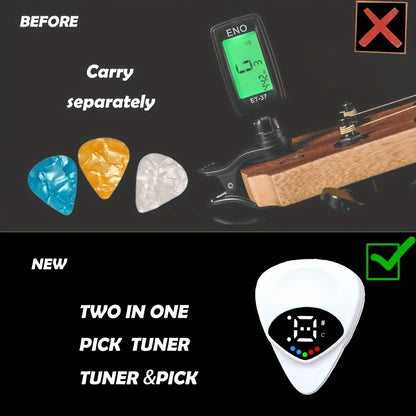 Guitar Pick Set, 2in, Tuner, Set-Include for Practice and Performance