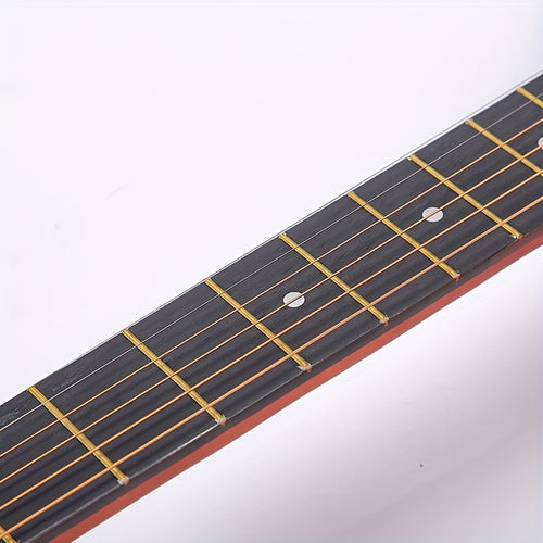 Complete 38-Inch Acoustic Guitar for New Players, Ideal for Beginners, Comes with Guitar Strings, Carrying Bag, Capo, Finger Picks, And More. Perfect As a Christmas Present