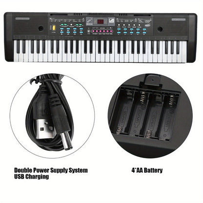 Digital Piano, USB, 37Key, Electronic, Keyboards for Piano Lessons