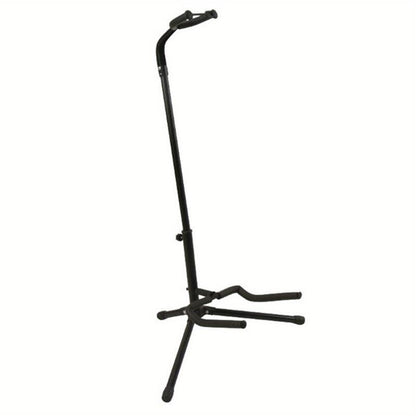 Adjustable and Removable Guitar Stand - Ergonomic C-shaped Design for Neck and Body Protection, Black Iron with Padded Support - Perfect for Acoustic Guitars, Electric and Bass Guitars, Guitar Accessories