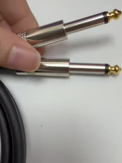 [Dual 6.35Mm Stereo Cable] Dual 6.35Mm 1/4 TS to Dual 1/4 TS Stereo Cable, Connectors for Speakers, Amplifiers, Mixers, AV Recorders, High-Fidelity Stereo Sound Systems, And Various Other Equipment