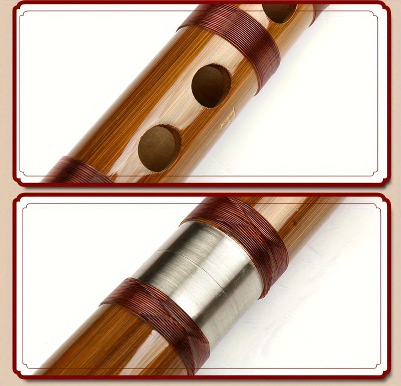 Chinese Traditional Handmade Bamboo Two-section Flute Dizi Traditional Flauta Wood for Beginners And Music Lovers