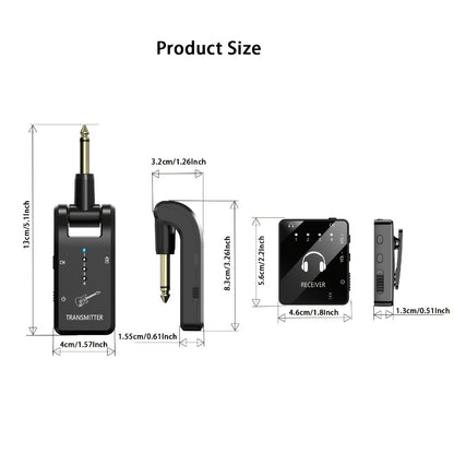 Wireless In-Ear Monitor System, Black, 2.4 GHz Wireless for Personal Monitoring