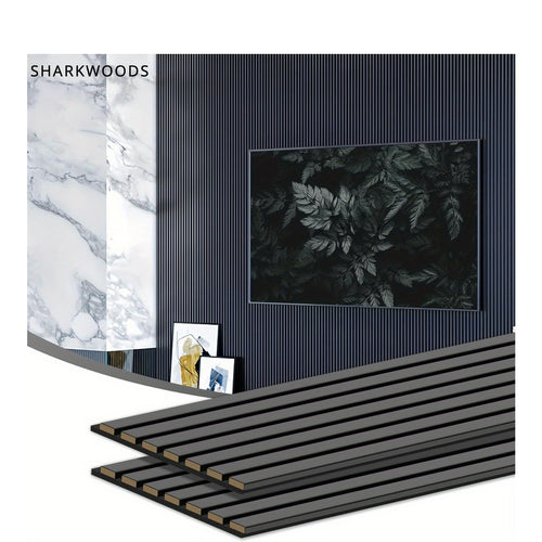 [Wall Panels Decor] SUPEASY 2Pack 92.52" X 11" Wall Panels for Interior Wall Decor, Wood Panels for Wall And Ceiling, 3D Wood Slat Wall Panel/Fluted Sound Absorbing Panel