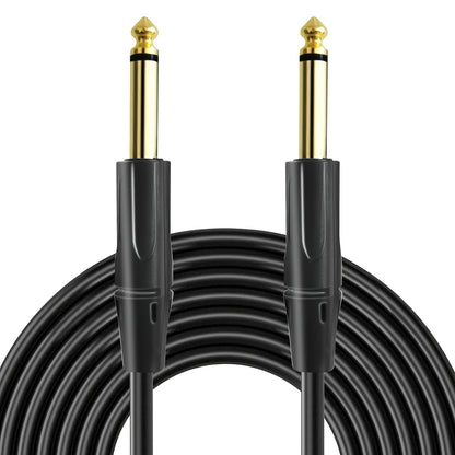 [Pro Audio Guitar Cable] 10ft/20ft/33ft Guitar Cable | 1/4 Instrument Cable for Electric Bass Guitar, Electric Mandolin, Pro Audio