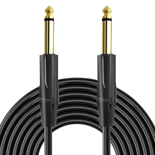 [Pro Audio Guitar Cable] 10ft/20ft/33ft Guitar Cable | 1/4 Instrument Cable for Electric Bass Guitar, Electric Mandolin, Pro Audio