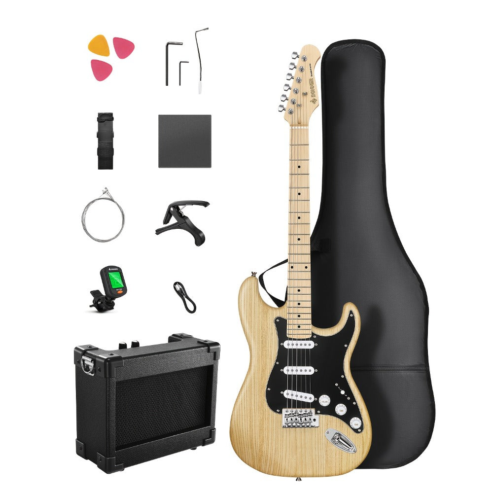 DST-80 Full Size Electric Guitar Kit with SSS Pickups and Amplifier