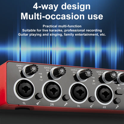 USB Audio Interface, 192Khz, Professional, 4-Channel, Sound for Recording and Streaming