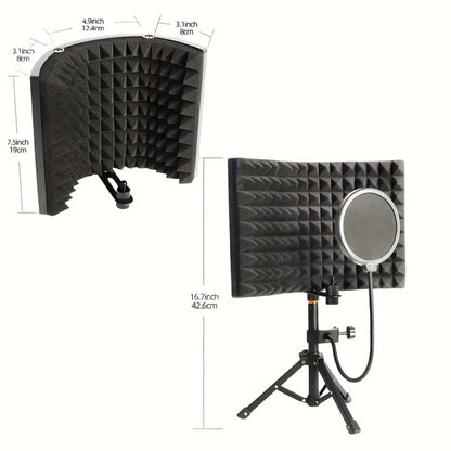 Acoustic Wall Panel, Foldable, Portable for Reducing Room Reflections In Recording