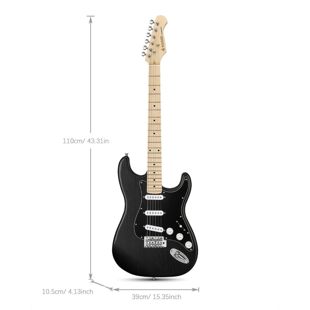 DST-80 Full Size Electric Guitar Kit with SSS Pickups and Amplifier