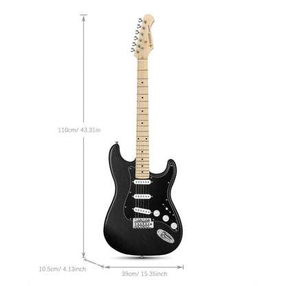 DST-80 Full Size Electric Guitar Kit with SSS Pickups and Amplifier