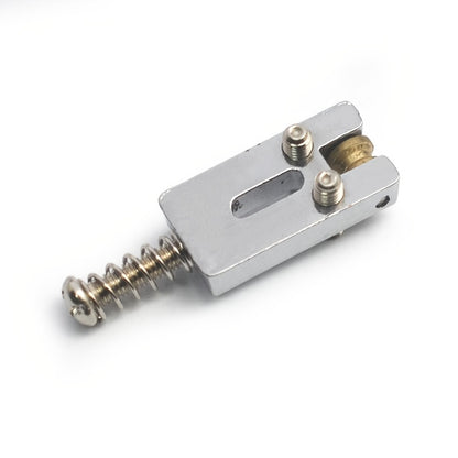 Electric Guitar Roller String Saddle 10. 5X21. 5Mm Single Coil Fixed Bridge String Saddle with a Golden Head