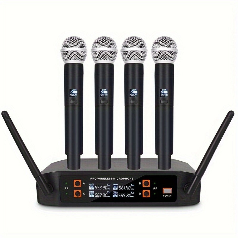 Recording Microphone, Wireless, 160ft, YAMNWEO, 4-Channel for Recording and Streaming