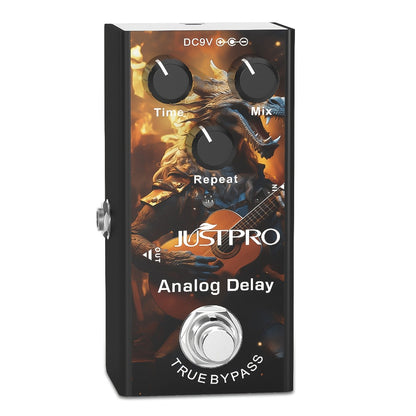 Guitar Effects Pedal, Crunch Distortion, True Bypass, Vintage for Electric Guitar Or Bass
