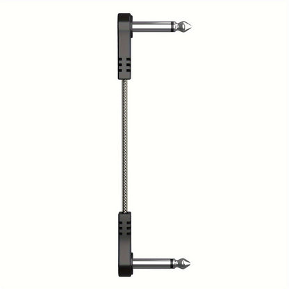 15CM * 3pcs/ 15CM * 5pcs/ 15CM * 3pcs + 30CM * 1pc + 100CM * 1pc Inch Guitar Effects Pedal Cable Connector 1/4" Right Angle TS Mono Black