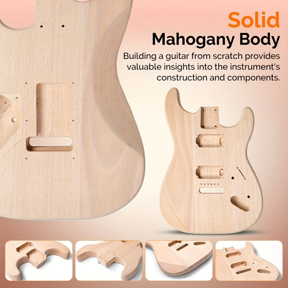 Electric Guitar, Glarry, DIY, Kit for Lessons and Practice for Home Practice, Rehearsal