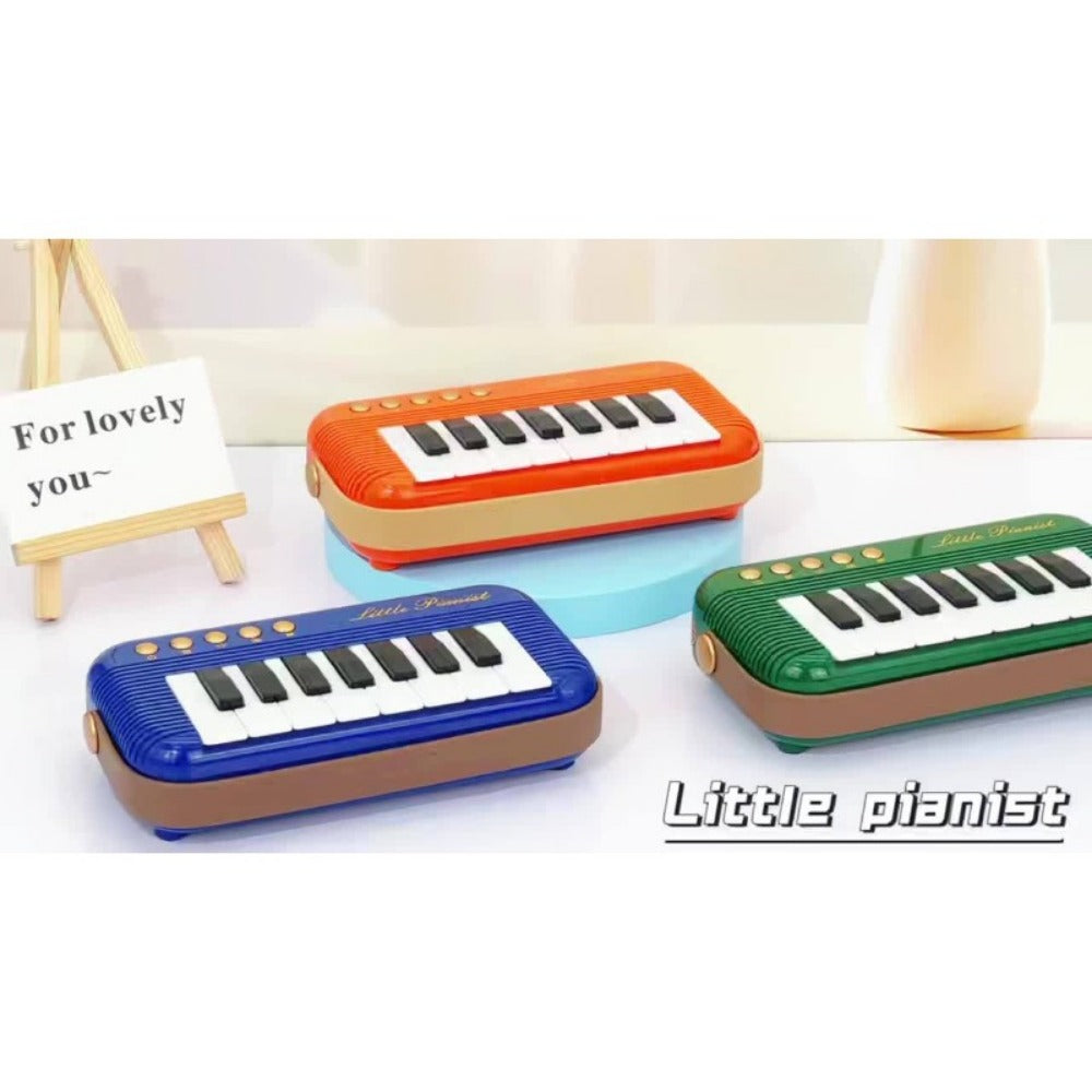 Mini Piano Keyboard, Portable, 15 Keys, Music for Basic Music Play And Portable Beginner