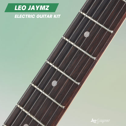 Leo Jaymz 39 Inch Full Size Electric Guitar Kit Electric Guitar Beginner Kits - 20W Amplifier, Digital Tuner, Carring Bag, Shoulder Strap, Connecting Cable