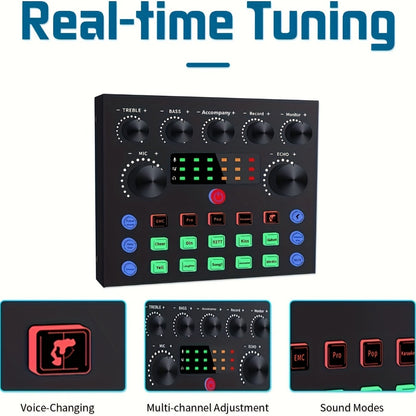 USB Audio Interface, V8S kit, USB, Condenser, Podcast, Equipment for Recording