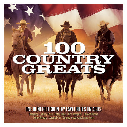 100 Country Greats 4-CD Set, Classic Country Music Collection