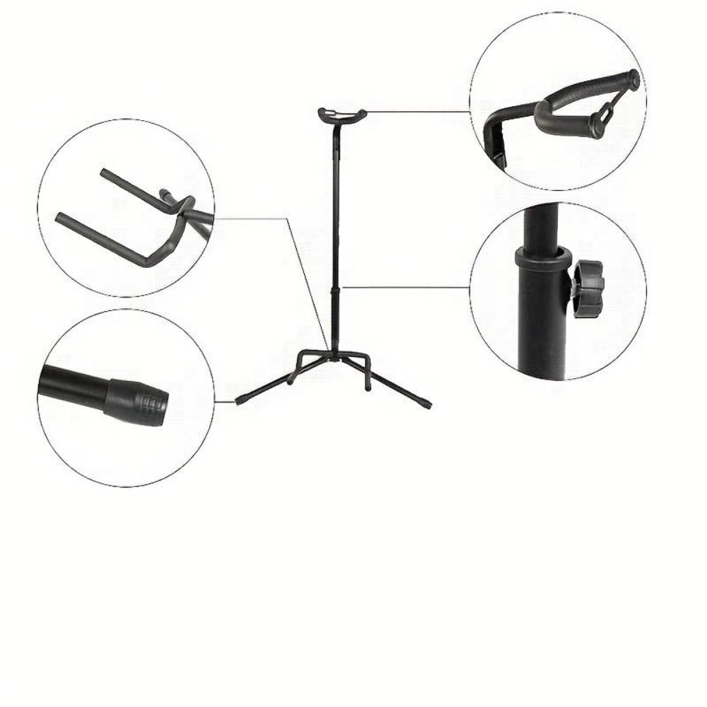 Guitar Stand, Adjustable, Removable, Ergonomic for Holding And Displaying Guitars