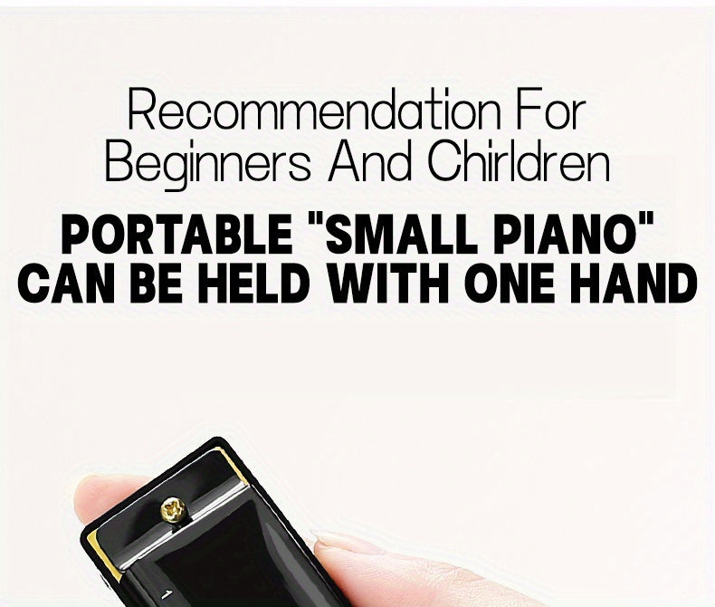 Professional Blues Harmonica 10 Hole C-Key Blues Harmonica, Comes with Hard Box, Suitable As a Gift for Beginners, Students, Adults, And Professionals, Comes with a Sanrio Sticker