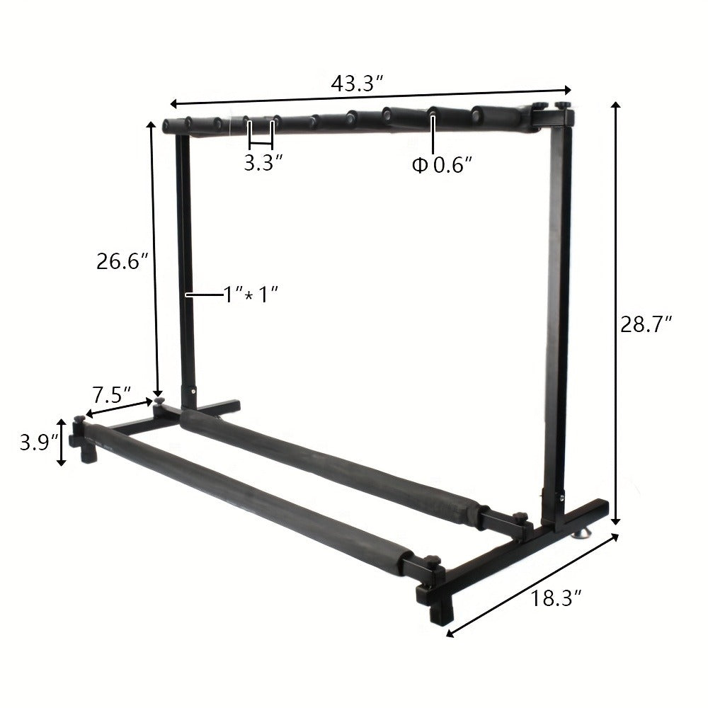 Guitar Stand, Foldable, 2.75 inches, Versatile, Rack for Holding And Displaying Guitars
