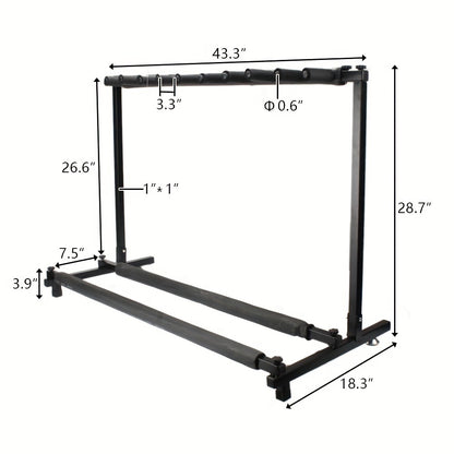 Guitar Stand, Foldable, 2.75 inches, Versatile, Rack for Holding And Displaying Guitars