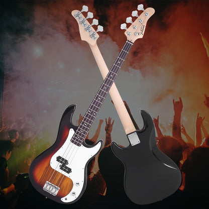 Electric Bass Guitar, 42 mm, Full Size, Glarry, Kit, Full for Lessons and Practice