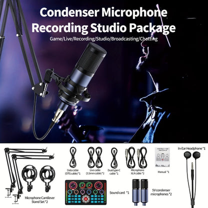 USB Audio Interface, 5V, Wireless, USB-C, Podcast, Microphone for Recording and Streaming