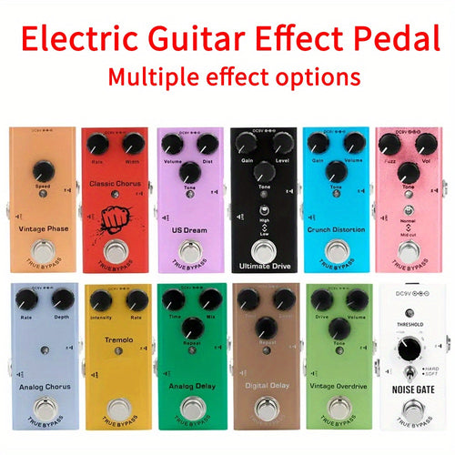 [Guitar Effects Processor] Guitar Effects, Guitar Effects, Multiple Guitar Effects, Easy to Adjust, Guitar/ Keyboard - Professional Effects Processor Effects, Noise Gate/ Bite Distortion/ Overload/ Digital Delay/ Analog Delay/ Tone
