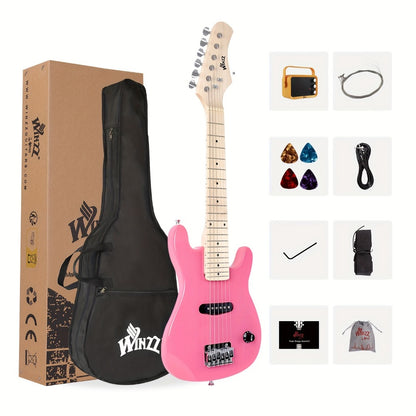 WINZZ 30-Inch Electric Guitar Starter Kit with Mini Amp and Gig Bag