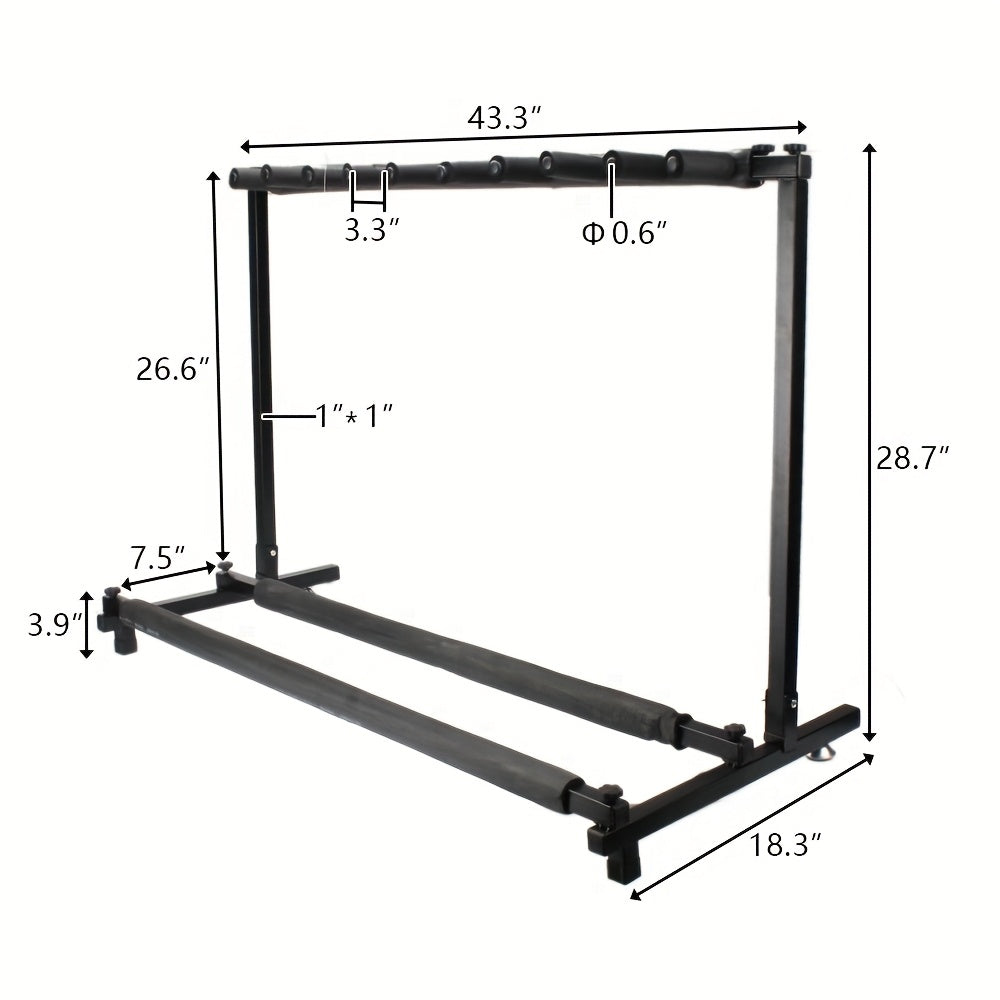 Versatile Rack - Style Stand: Accommodates Multiple Guitars And Basses with Ease Clearance Christmas Gifts