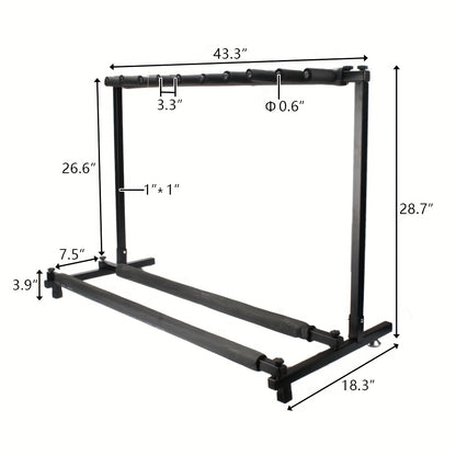 Versatile Rack - Style Stand: Accommodates Multiple Guitars And Basses with Ease Clearance Christmas Gifts