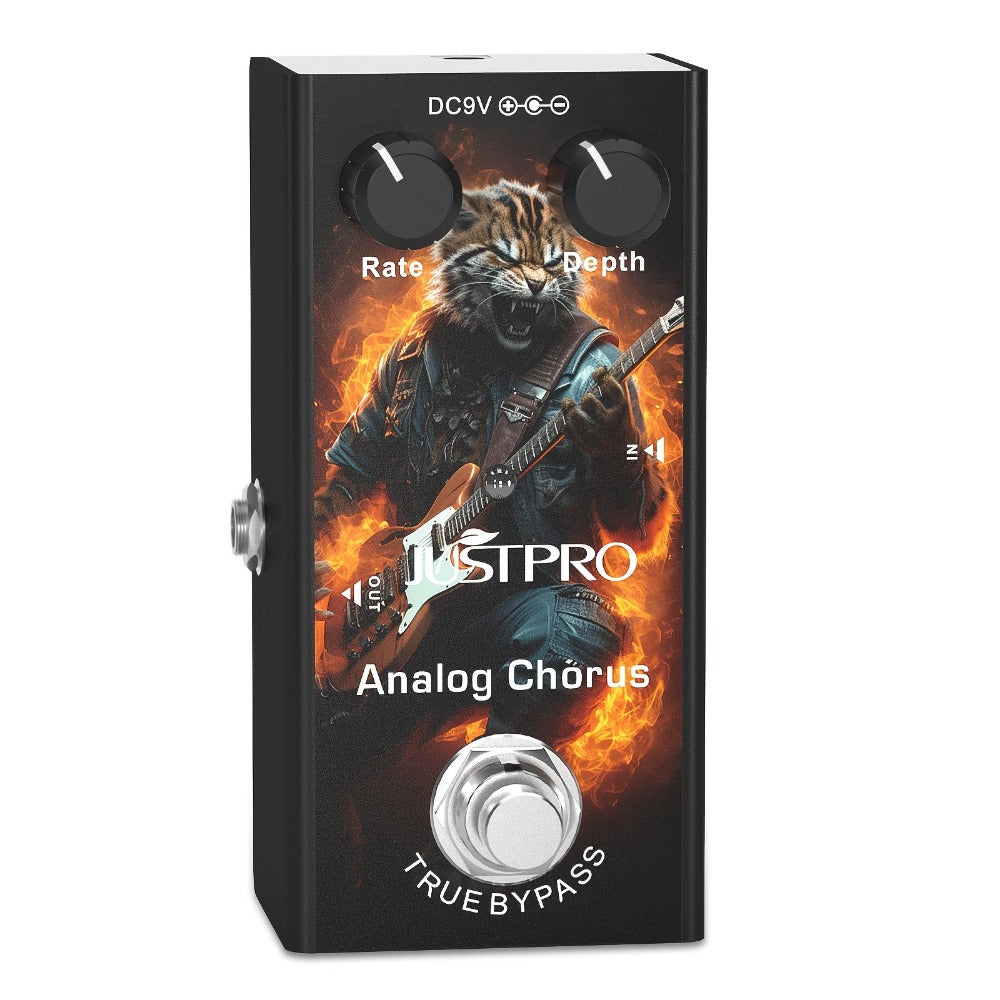 Guitar Effects Pedal, Crunch Distortion, True Bypass, Vintage for Electric Guitar Or Bass