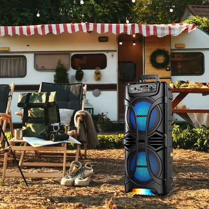 Portable PA Speaker, Bluetooth, Wireless, System, Rechargeable for Parties and Karaoke