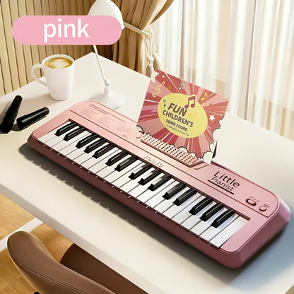 Mini Piano Keyboard, Blue, Portable, 37-key, Children for Basic Music Play And Portable