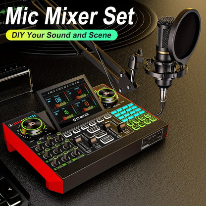 USB Audio Interface, G10-BM700-OTG, USB, 36V, Podcast, Equipment, Bundle for Recording