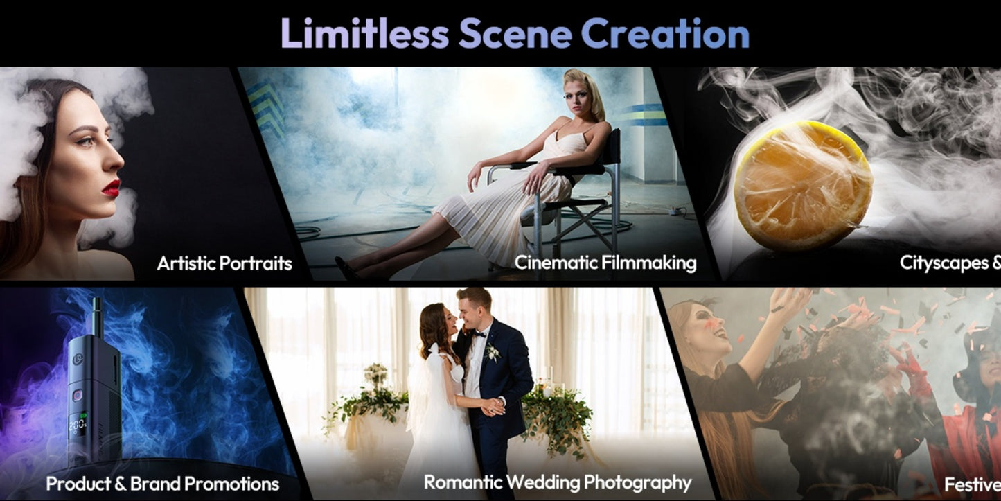 Stage Fog Machine, USB-C, Adjustable, Ulanzi, FILMOG for Stage and Party Lighting