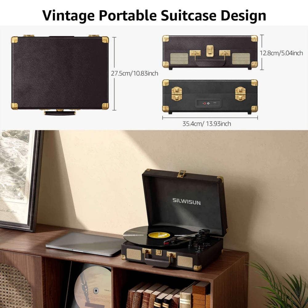 Vinyl Record, Wireless, Portable, Player, Built for Music Listening and Collecting