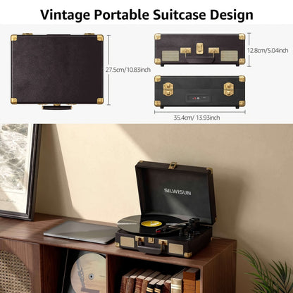 Vinyl Record, Wireless, Portable, Player, Built for Music Listening and Collecting