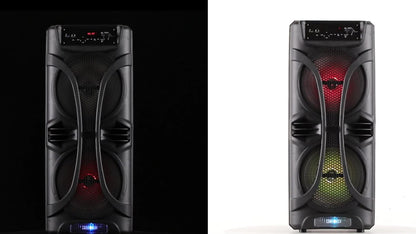 Portable PA Speaker, Bluetooth, Wireless, System, Rechargeable for Parties and Karaoke
