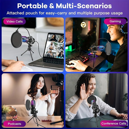 Recording Microphone, USB, USB-C, Capacitive, Portable for Recording and Streaming