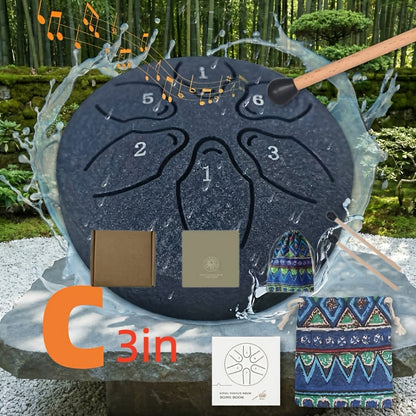 Outdoor Garden Rain Drum Set with Bag, Sheet Music and Drumsticks
