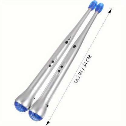 Electronic Drumsticks Rhythm Drumsticks Air Percussion Drumstick Set Practice Music Product Easter Halloween Christmas New Year Holiday Promotion Gift (Does Not Produce Drum Sounds; No Batteries Included)