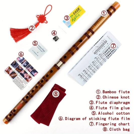 Chinese Bamboo Dizi Flute shown in the main product view