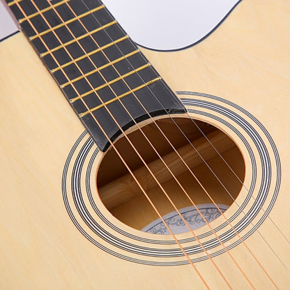 Complete 38-Inch Acoustic Guitar for New Players, Ideal for Beginners, Comes with Guitar Strings, Carrying Bag, Capo, Finger Picks, And More. Perfect As a Christmas Present detail image - detail view 10