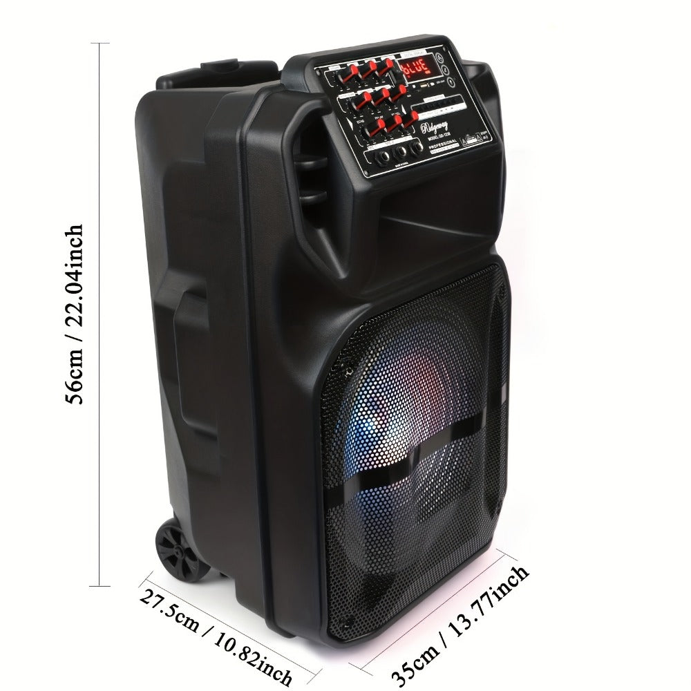 Portable PA Speaker, Wireless, Portable, 5000W, Subwoofer for Parties and Karaoke