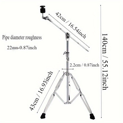 Boom Cymbal Stand, Single Braced Lightweight Jazz Drum Stand