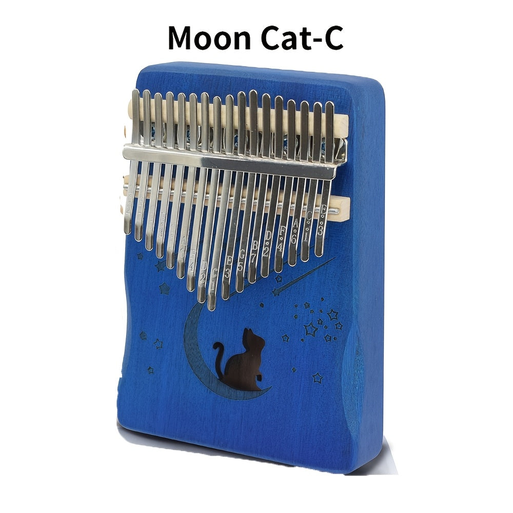 10 Types Kalimba Thumb Piano 17 Keys, Portable Mbira Finger Piano Gifts for His And Hers Beginners, with Gift Box, Tune Hammer, Songbook - Musical Instruments Gift